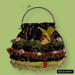 Unique small purse ! Vintage Boho